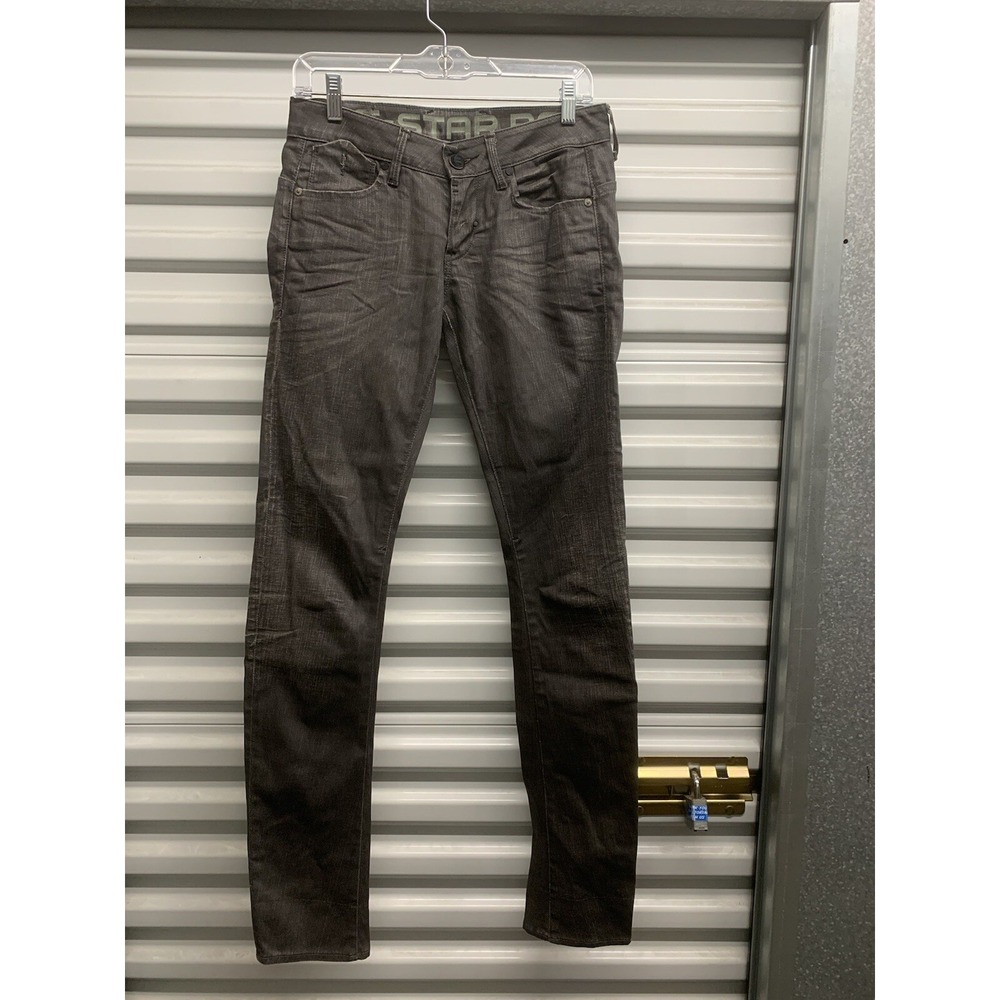 G-STAR RAW 03301 Womens Straight Leg Gray Jeans - Size Tag Missing - Read